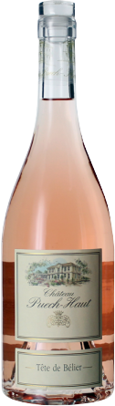 bouteille puech-haut tête de bélier rosé